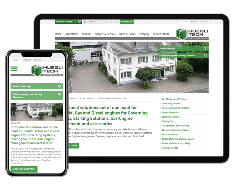 Huegli Tech Tab and Mobile