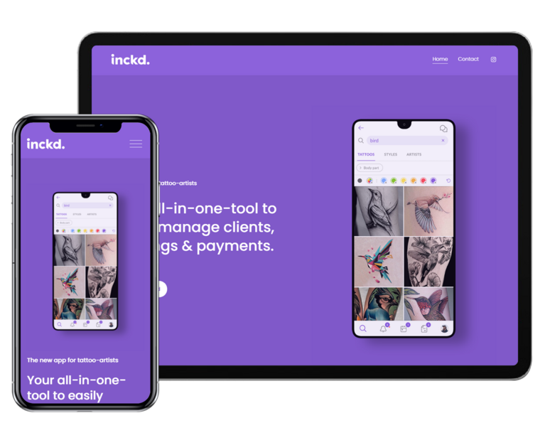 inckd. App Laptop and Mobile