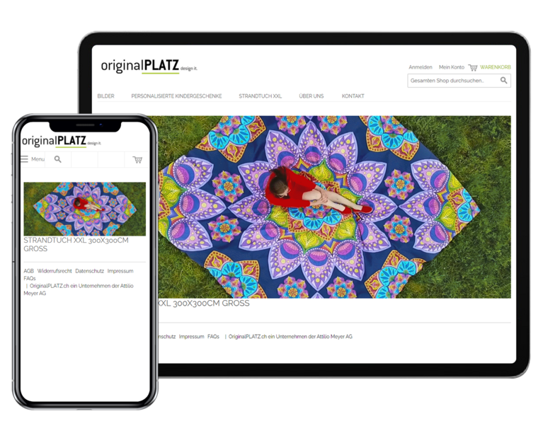 originalPLATZ Tab and Mobile