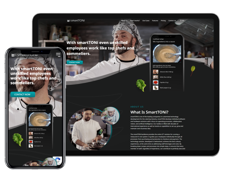 smartTONi Website Mobile and Tablet 1