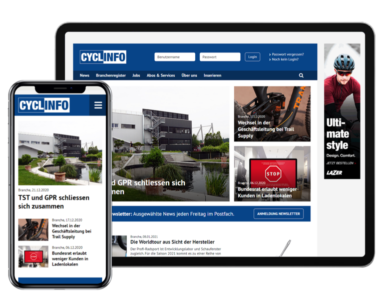 Cyclinfo Tab and Mobile