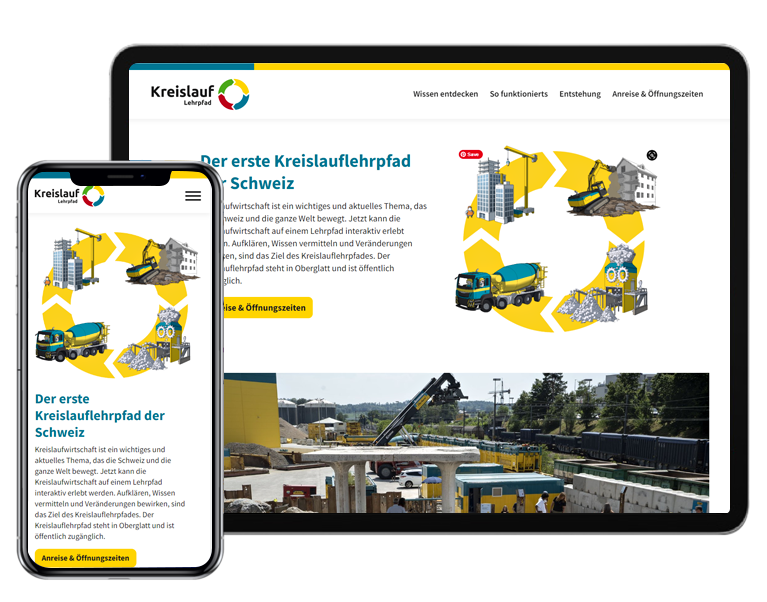 Urban Mining - Kreislauflehrpfad mobile and tab