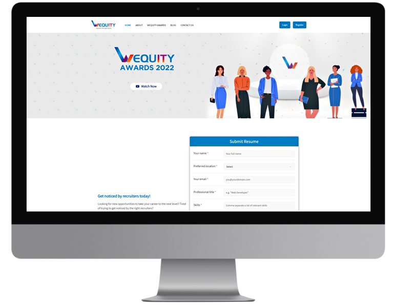 Wequity desktop
